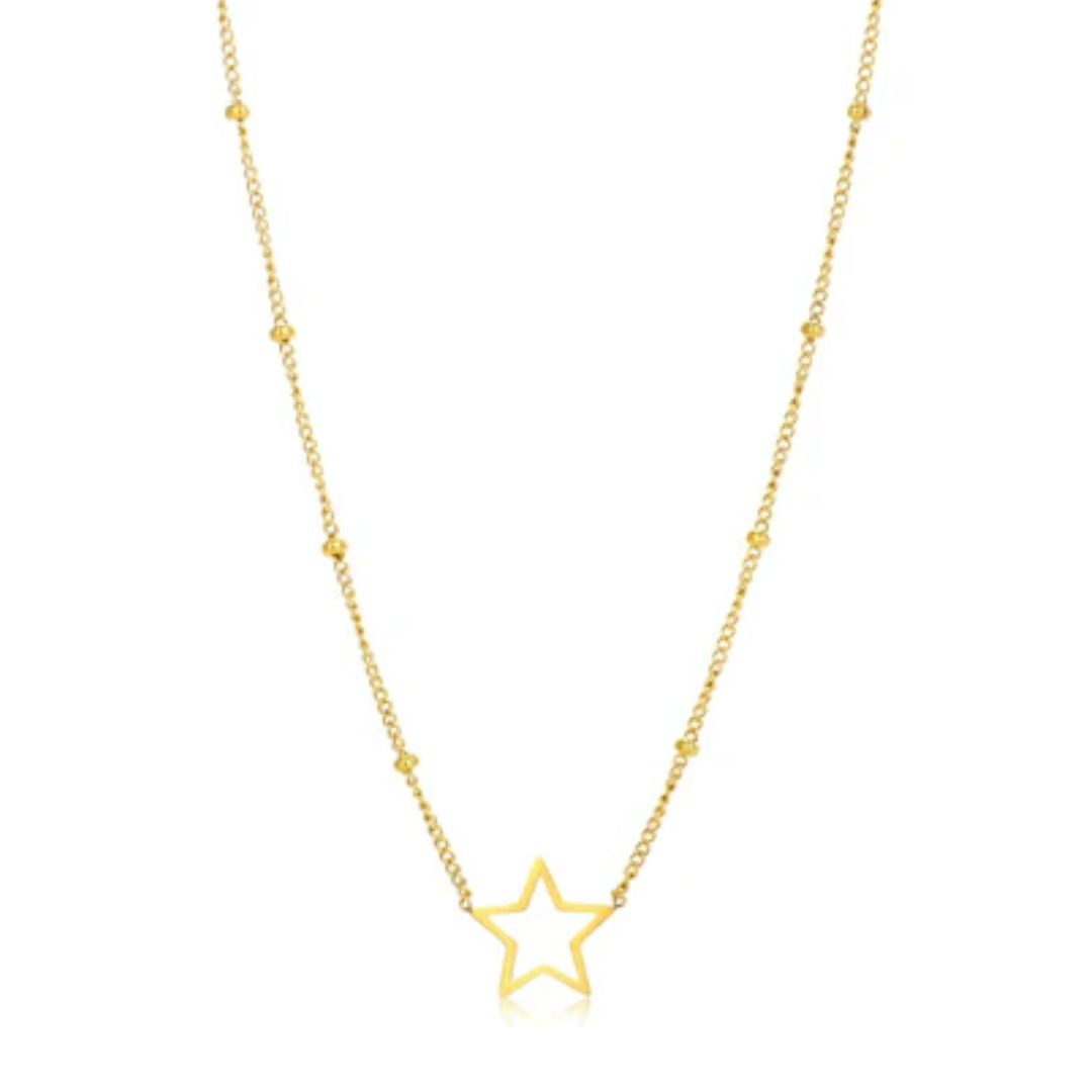 Sterren Ketting Zilver Glimmend Modaal Sieraad - Mode Vibes