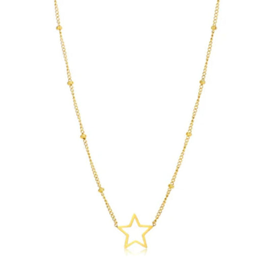 Sterren Ketting Zilver Glimmend Modaal Sieraad - Mode Vibes
