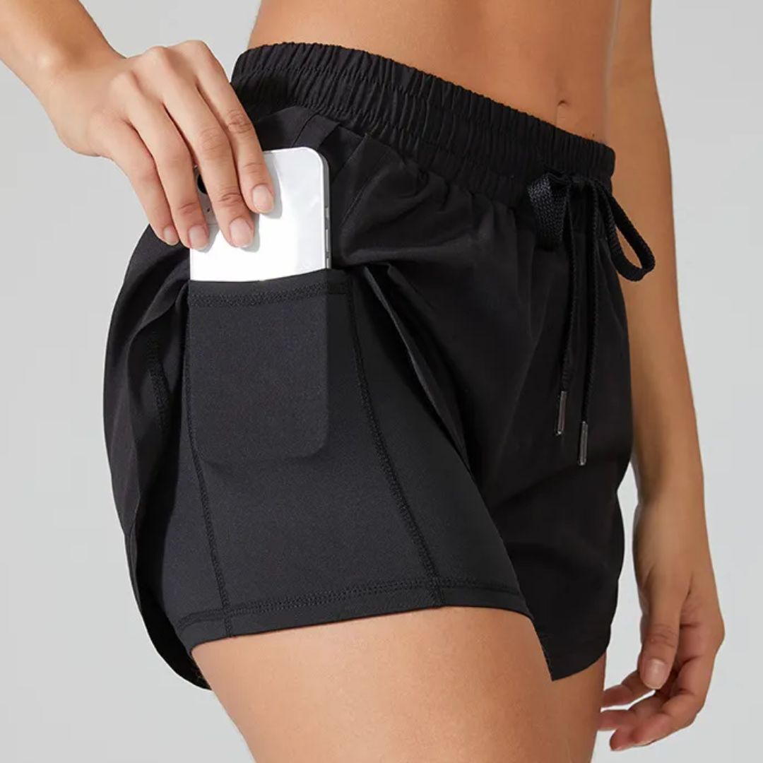 Elastische Sportshort voor Dames Veelzijdig Mode