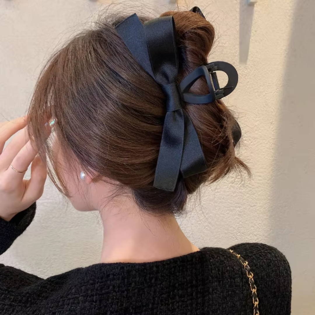 Strik Klemmen Groot Satijn Haar Accessoires
