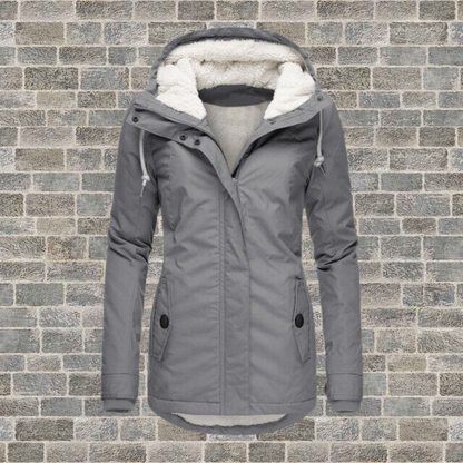 Windseasons | Geplooide Katoenen Jas met Capuchon | Comfortabel en Stijlvol