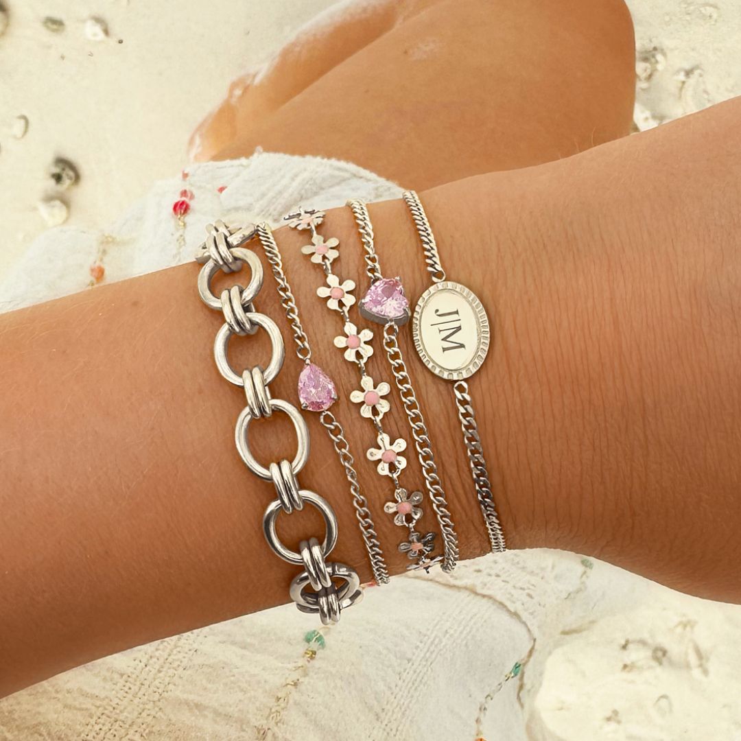 Hart Geboortesteen Armband Uniek en Zorgvuldig Geselecteerd