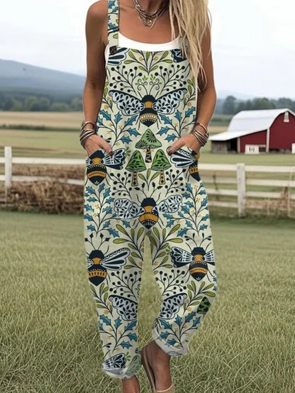 Dames Lichtgewicht Vintage Overall Comfortabele Pasvorm