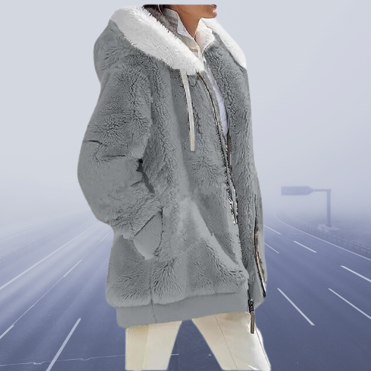 Fleece Vest met Capuchon Zacht en Warm