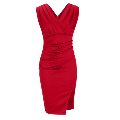 Cocktailjurk Kort Rood Stijlvol Avondjurk