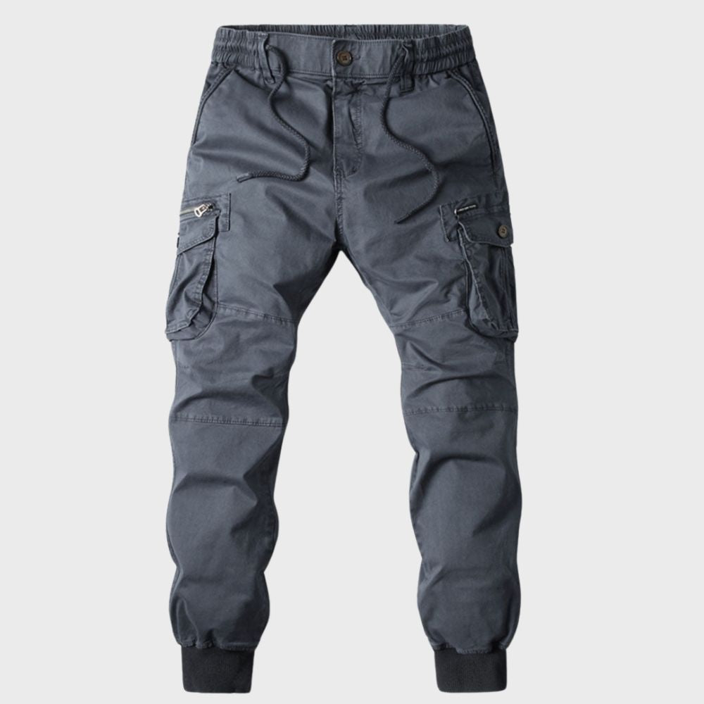 Heren Joggers Cargo Broek Zwart Titan Stijl