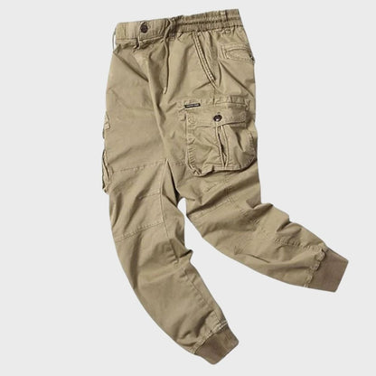 Heren Joggers Cargo Broek Zwart Titan Stijl