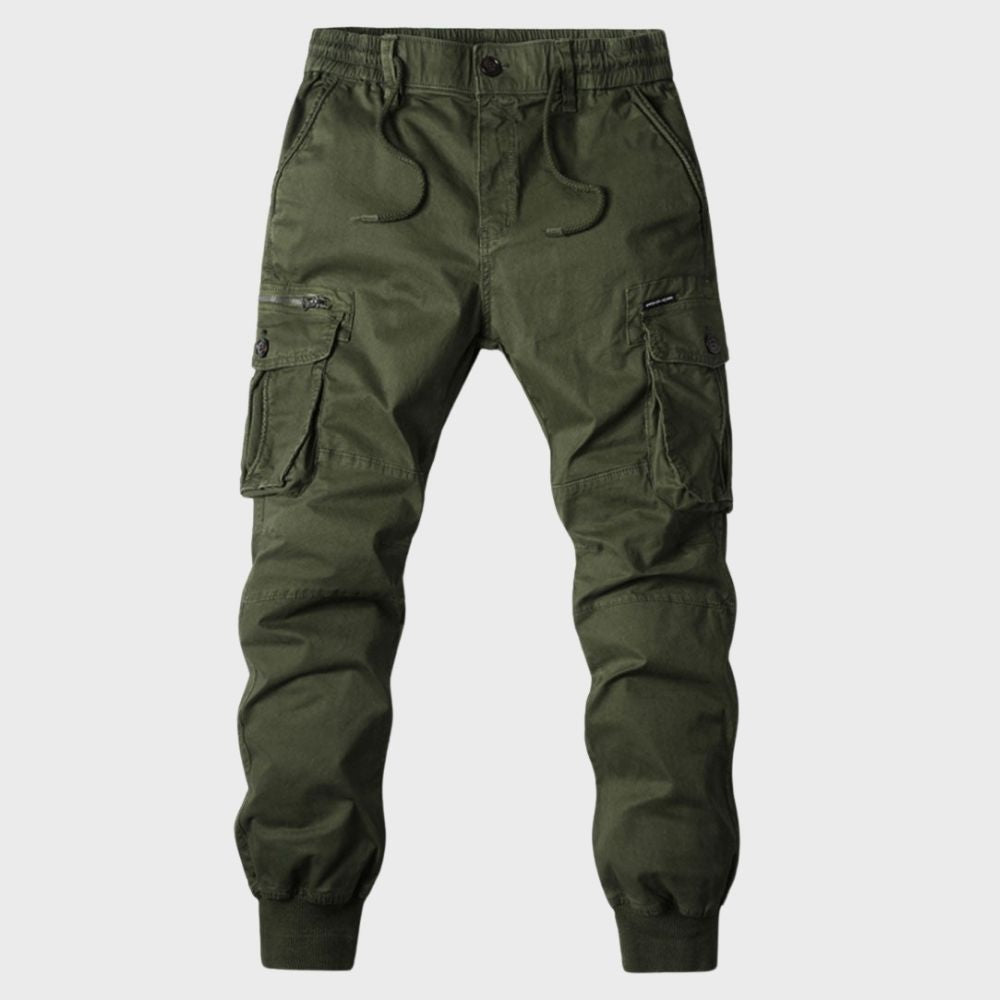 Heren Joggers Cargo Broek Zwart Titan Stijl