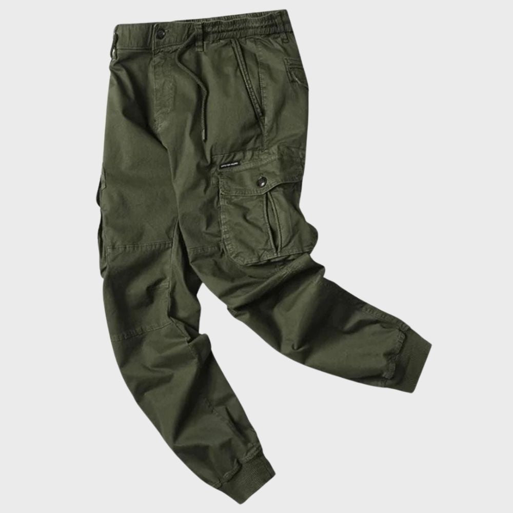 Heren Joggers Cargo Broek Zwart Titan Stijl