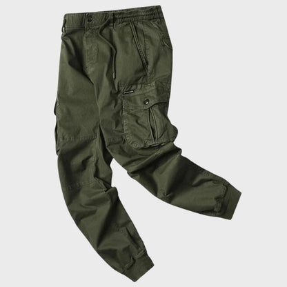 Heren Joggers Cargo Broek Zwart Titan Stijl