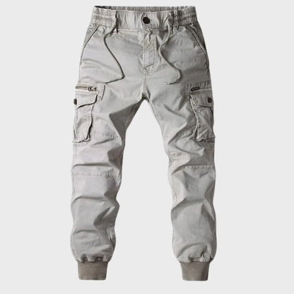Heren Joggers Cargo Broek Zwart Titan Stijl