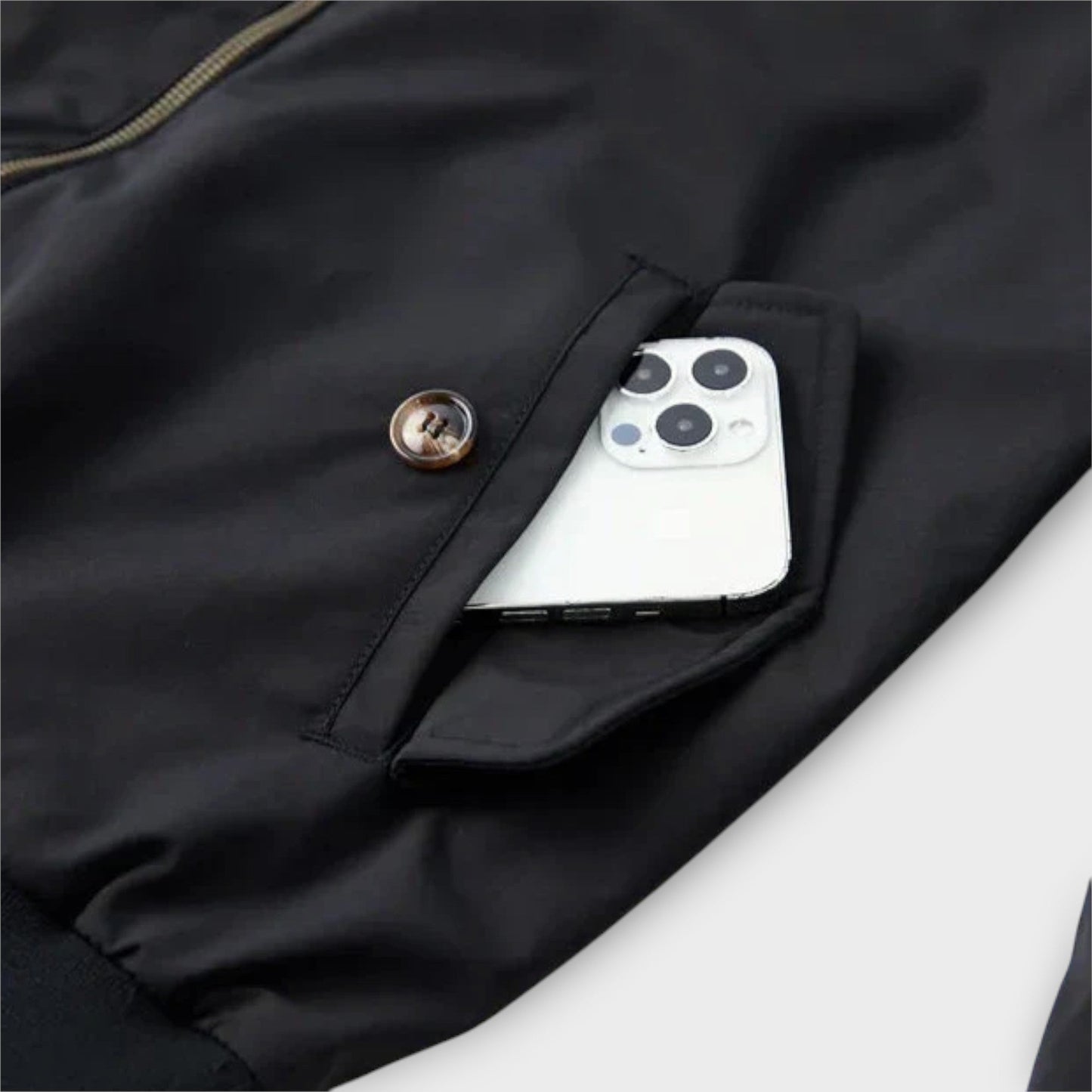 Heren Bomberjack Klassiek Leder Look