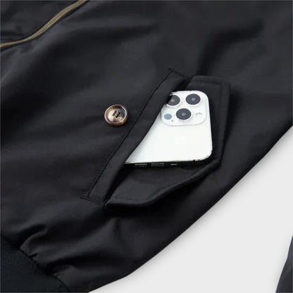 Heren Bomberjack Klassiek Leder Look