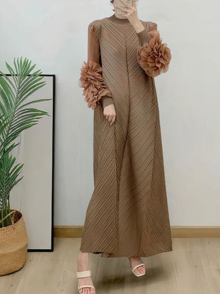 Maxi-Jurk Elegante Wijdvallend voor Vrouw