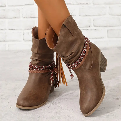 Cowboy Enkellaarsjes Western Stijl voor Dames