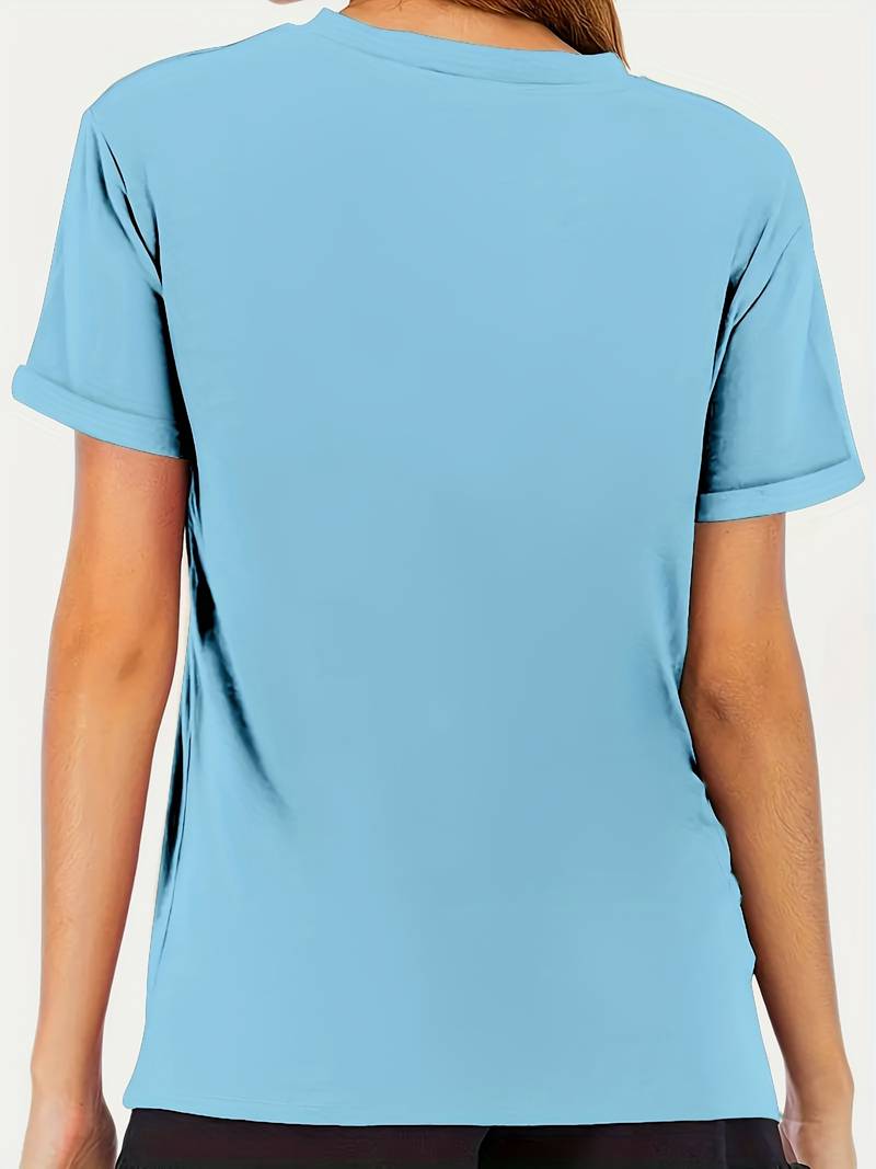 Vanessa | Casual T shirt met grafische paardenbloemprint