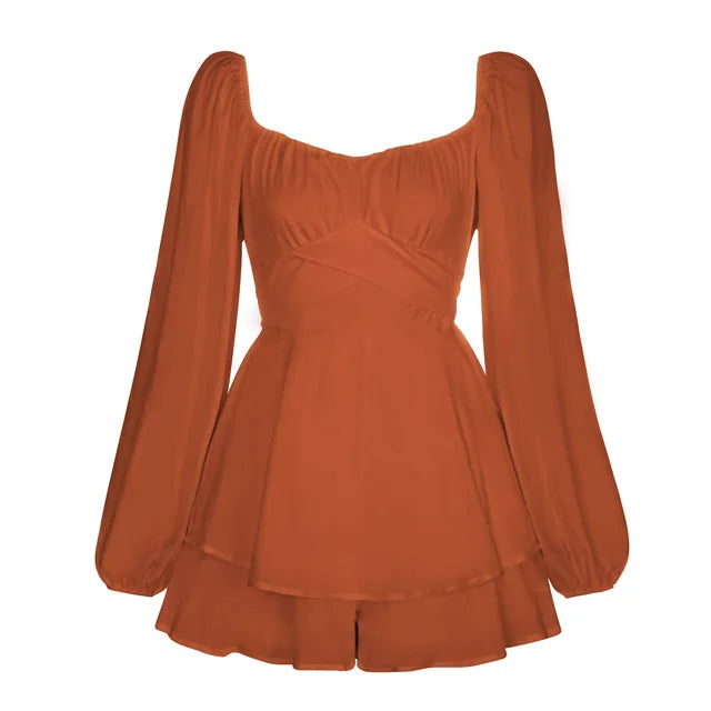 Vanessa | Mini abito a maniche lunghe Ruffle Dream