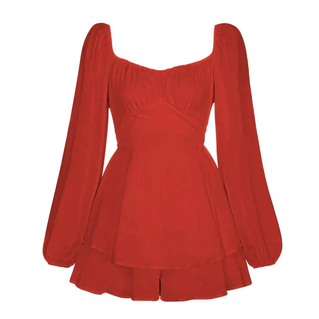 Vanessa | Mini abito a maniche lunghe Ruffle Dream