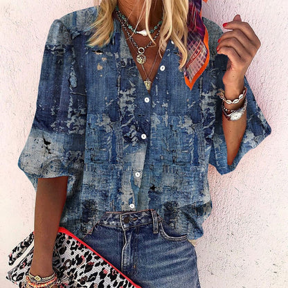 Vanessa | Trendy Boho Casual V-hals Blouse