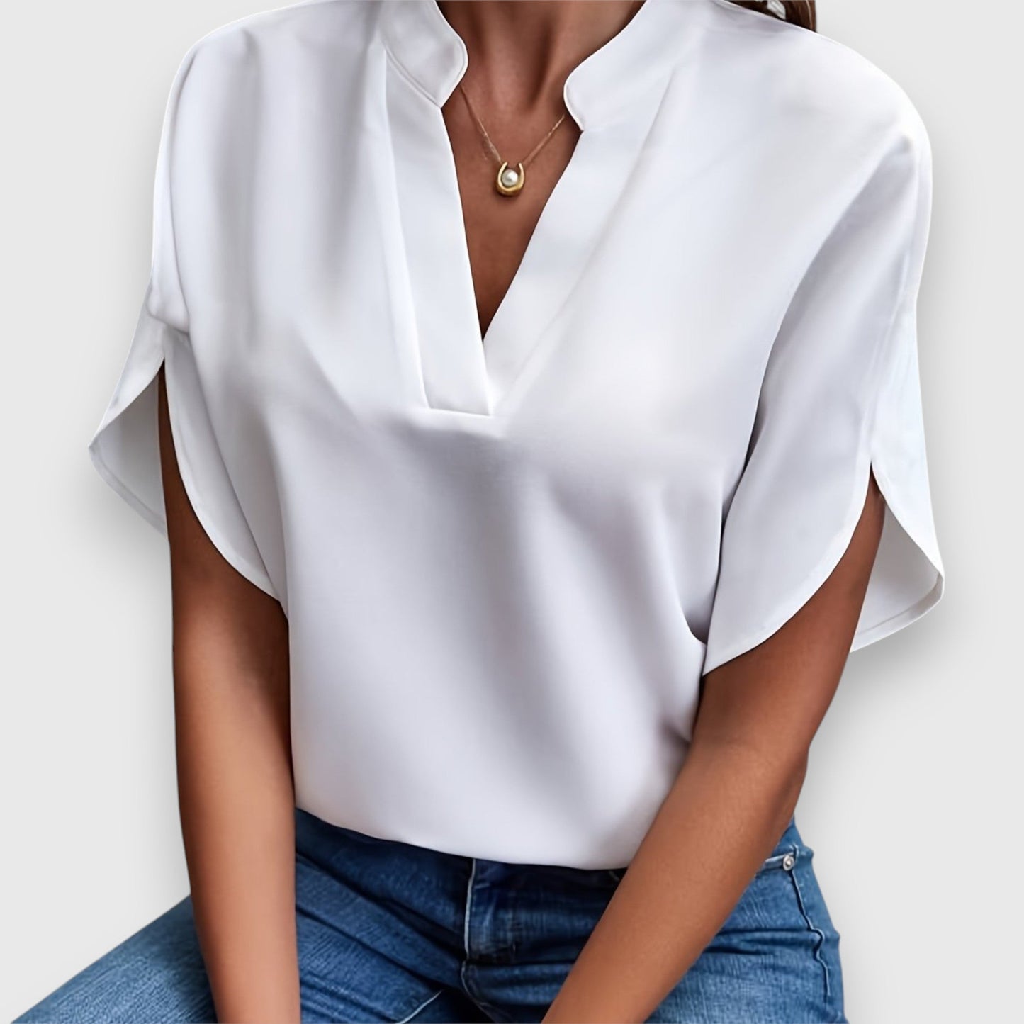Dames Blouse Elegant Slim Fit - Mode Vibes
