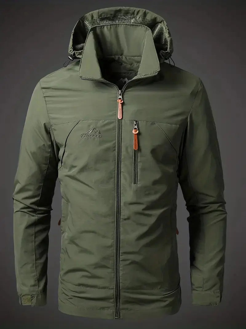 Waterdichte Heren Varsity Jas met StormGuard Bescherming - Mode Vibes