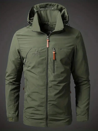 Waterdichte Heren Varsity Jas met StormGuard Bescherming - Mode Vibes