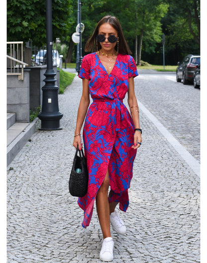 Veerle | Bloemenprint, Comfortabel Wikkeljurk Dames 5