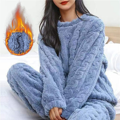 Dames Fleece Pyjama Set – Zacht, Warm en Ademend