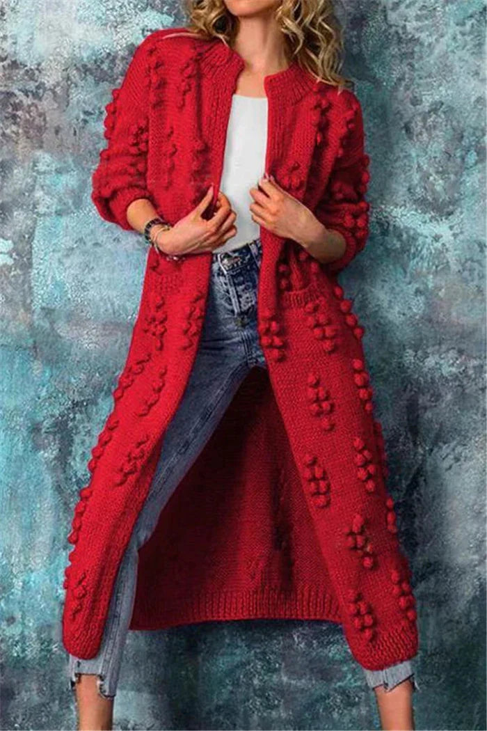Vesper | Lang Vest Dames – Zwart, Gebreid &amp; Comfortabel 1