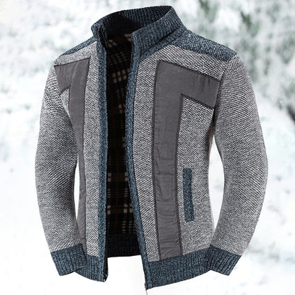 Vest Heren Warm Met Rits en Opstaande Kraag - Mode Vibes