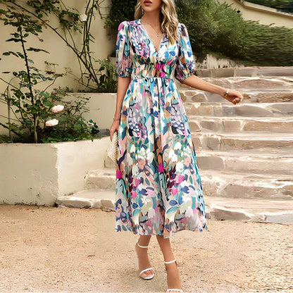 Zonnestraal Bloemenjurk voor Zomerse Elegantie