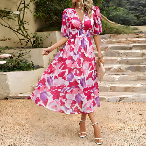 Zonnestraal Bloemenjurk voor Zomerse Elegantie