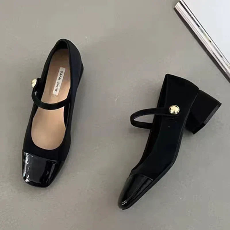 Elegante Vierkante Neus Hoge Hakken voor Vrouwen