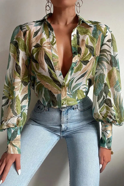 Amélie Couture Vintage Bloemen Blouse
