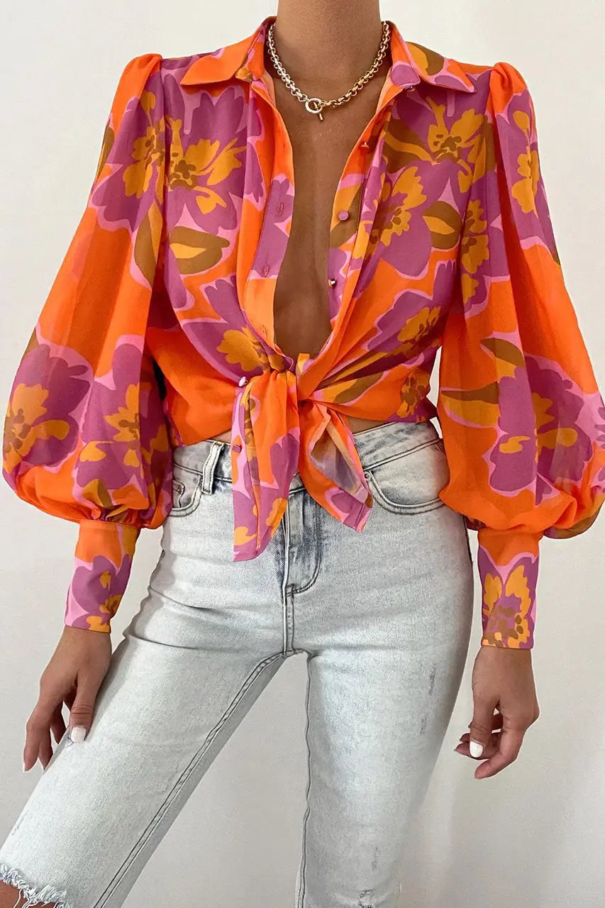 Amélie Couture Vintage Bloemen Blouse