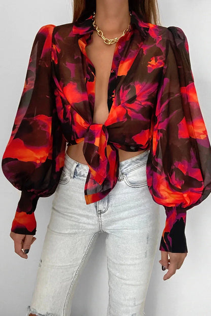 Amélie Couture Vintage Bloemen Blouse