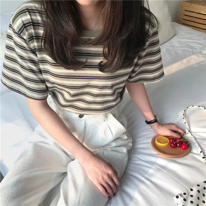 Schitterende Stijl Koreaanse Stijl T-shirt