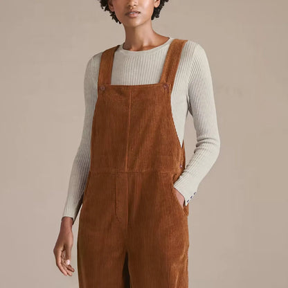 Retro Corduroy Overals voor Vrouwen