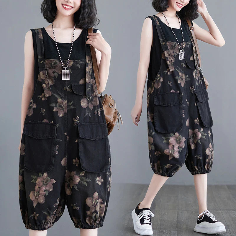 Retro-Chique Bella Dames Vintage Denim Playsuit