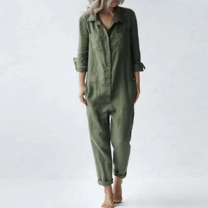 Luna Vintage Jumpsuit voor Retro-Chic Vrouwen