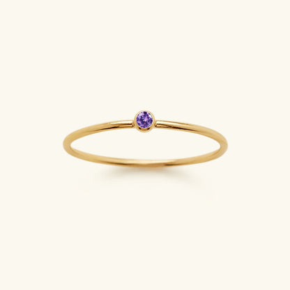 Geboortesteen Ring Zirkonia Celestia