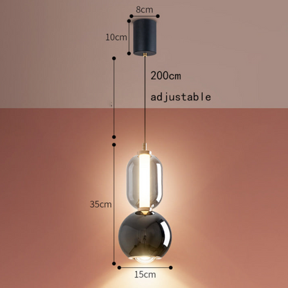Virel Iron | Glass Pendant Light | Functioneel
