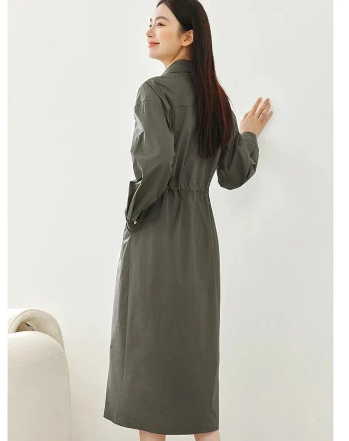 Modieuze Cargo Shirt Jurk van Vlim