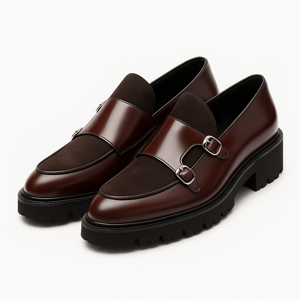 VogeLuxe | Chunky Monk Strap Loafers voor Heren 0