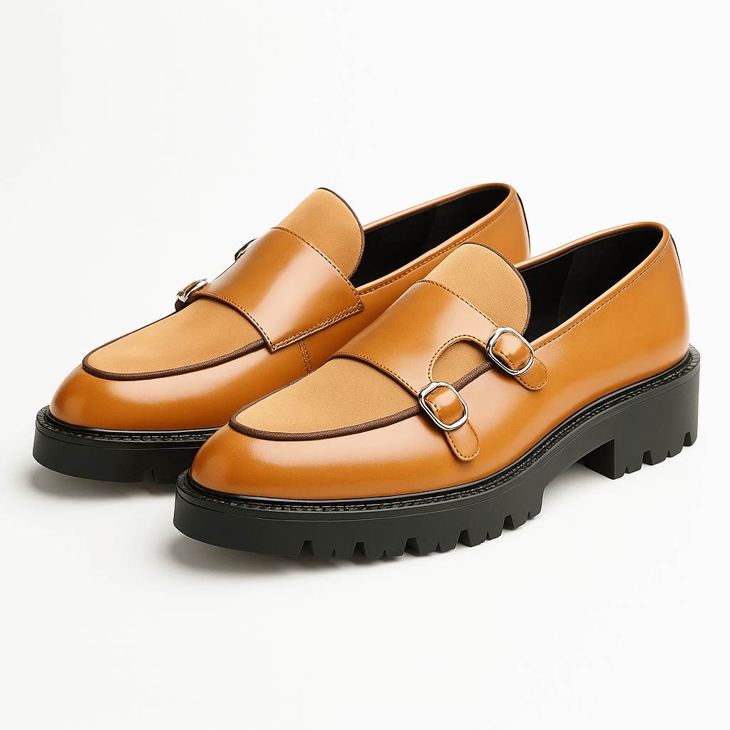 VogeLuxe | Chunky Monk Strap Loafers voor Heren 3