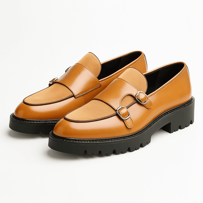VogeLuxe | Chunky Monk Strap Loafers voor Heren 3