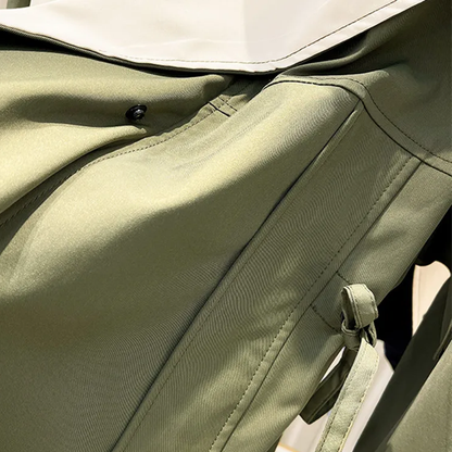 VogeLuxe | Dames Cape Revers Korte Jas met Hoge Kraag 8