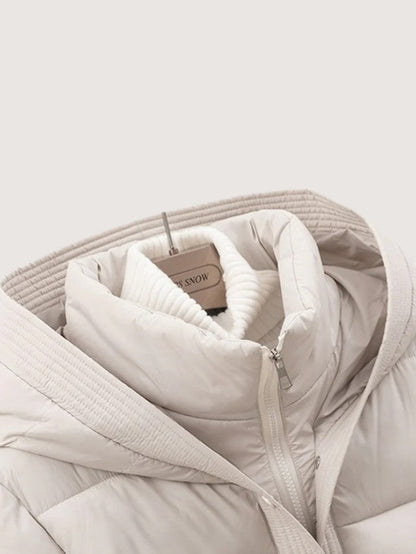 VogeLuxe | Dames Pufferjack met hoge kraag en riem 8