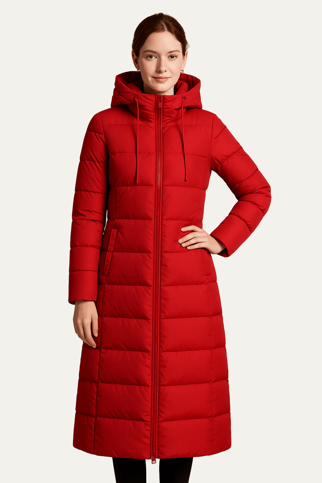 VogeLuxe | Dames Slim Maxi Puffer Coat 2