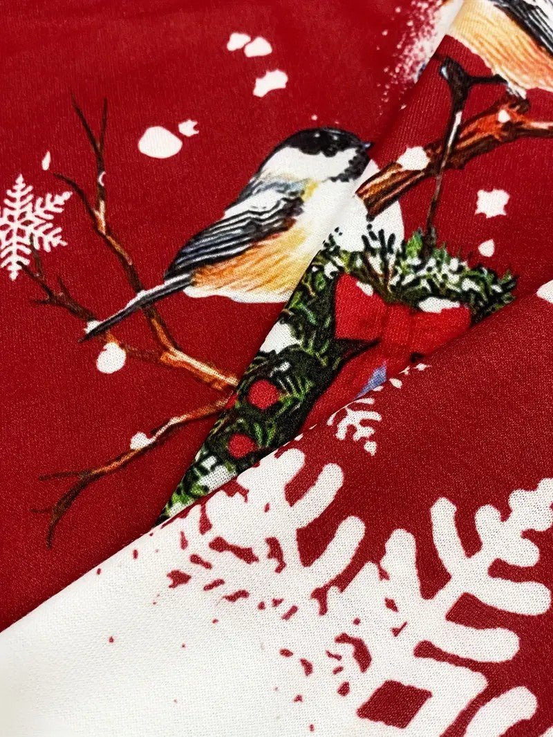 VogeLuxe | Dames gebreide kersttrui met sneeuwpopprint 3